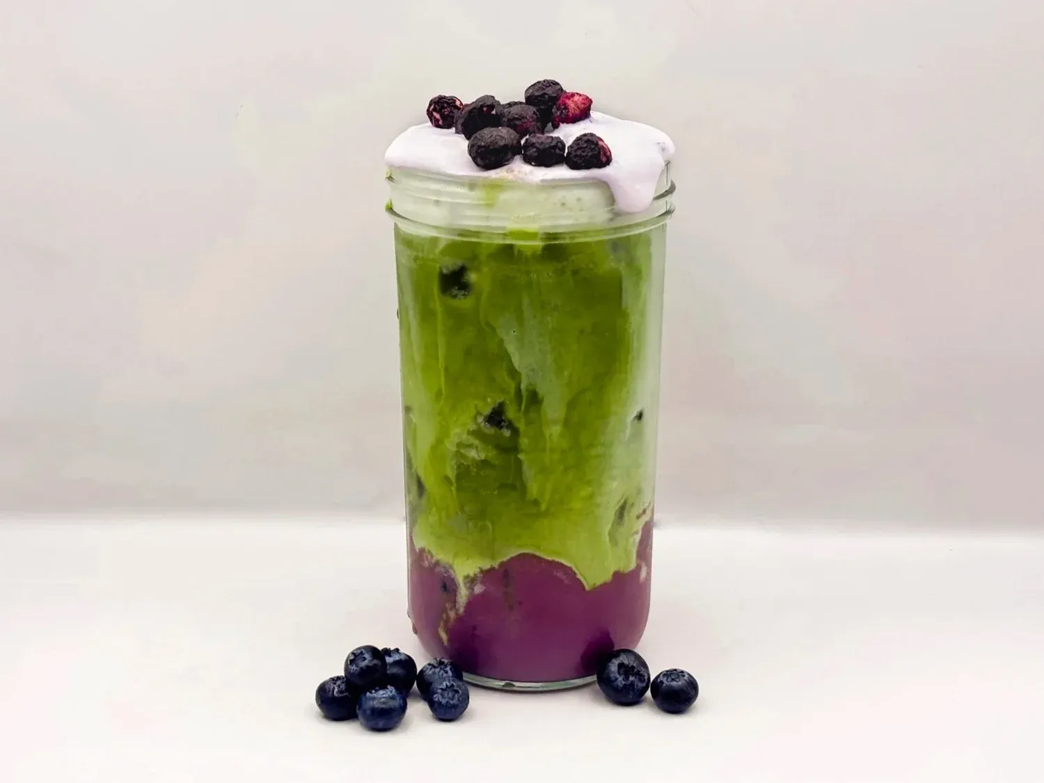 Blueberry Shaken Matcha
